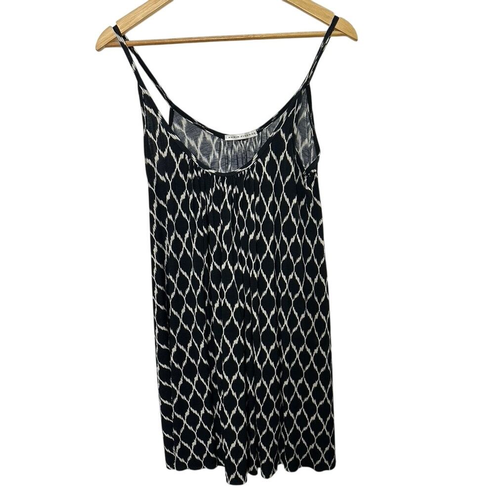 Robin Piccone Black & White Print Flowy Swim Tank Cover Up Women's Medium